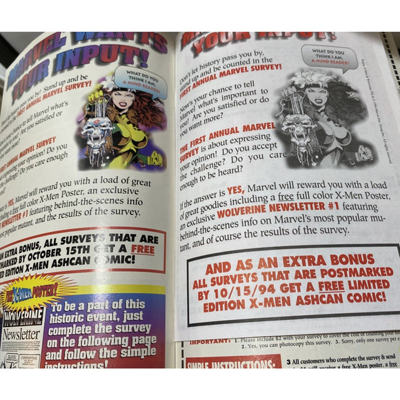 Generation X vol 1 #1 1994 Estate Collectors Marvel Comic Book CL80-241 Unread - Picture 10 of 11